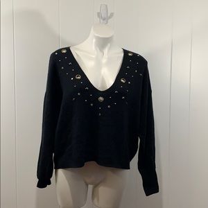 Wildfox size small beaded sweater top